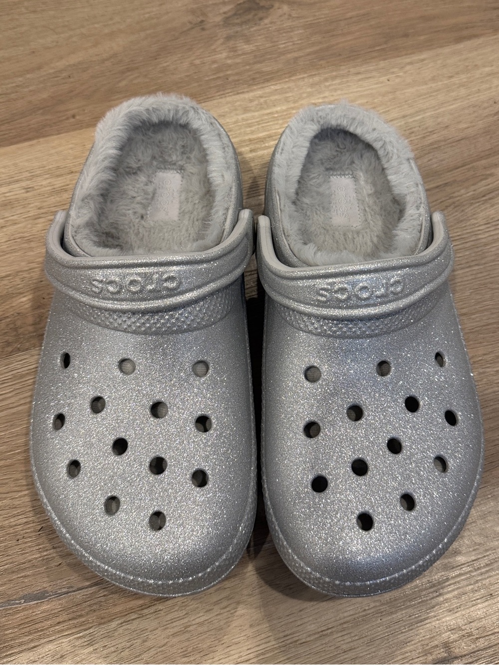 Crocs Clogs Clsc Fuzz Lined Glitter
